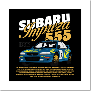 Subaru Impreza 555 Posters and Art